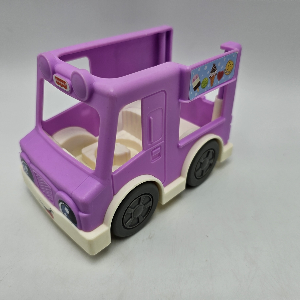 Little People PURPLE ICE CREAM TRUCK 2018 Time Treat Mattel Fisher Price